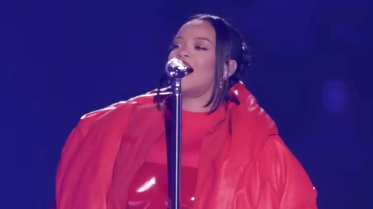 Rihanna (Image: NFL YouTube) Rihanna (Image: NFL YouTube)