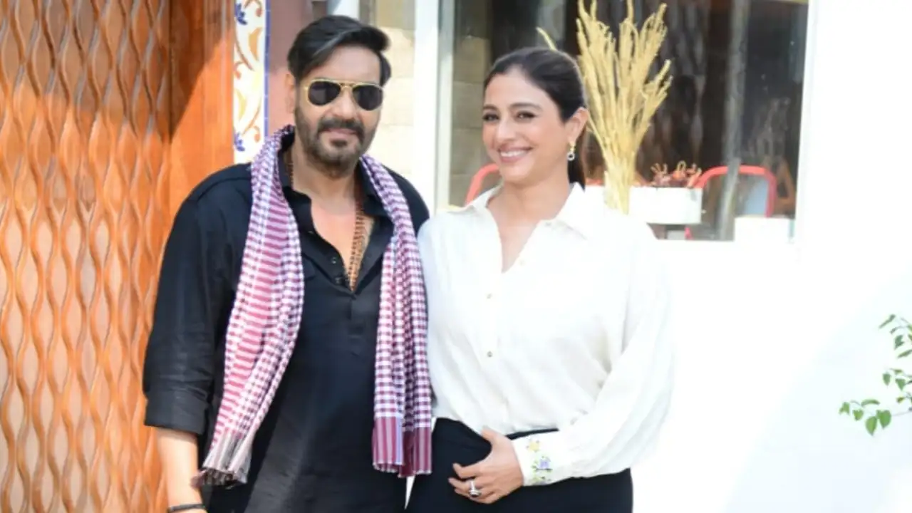 WATCH: Tabu joins paparazzi to tease Ajay Devgn as they promote Bholaa in town