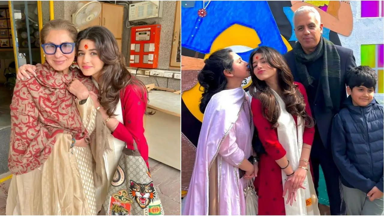 Dimple Khan poses with her granddaughter