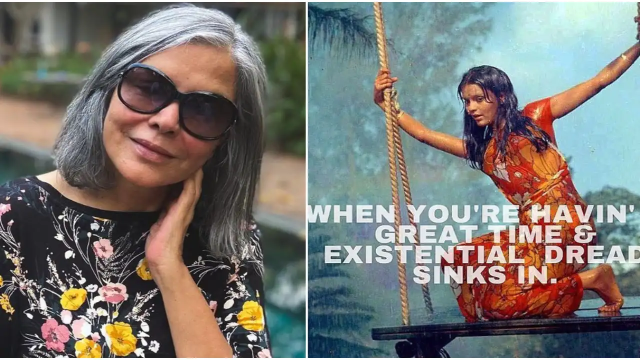 Zeenat Aman is more than ‘Meme-at Aman’ today;  Share a meme showing herself: I had cum all morning.
