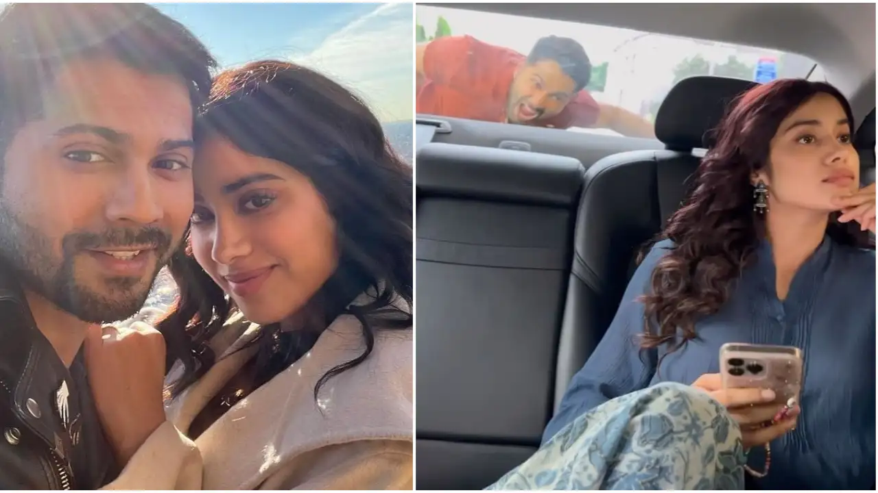 Varun Dhawan wishes co-star Janhvi Kapoor a ‘bawaal’ birthday; Runs behind her car in HILARIOUS video