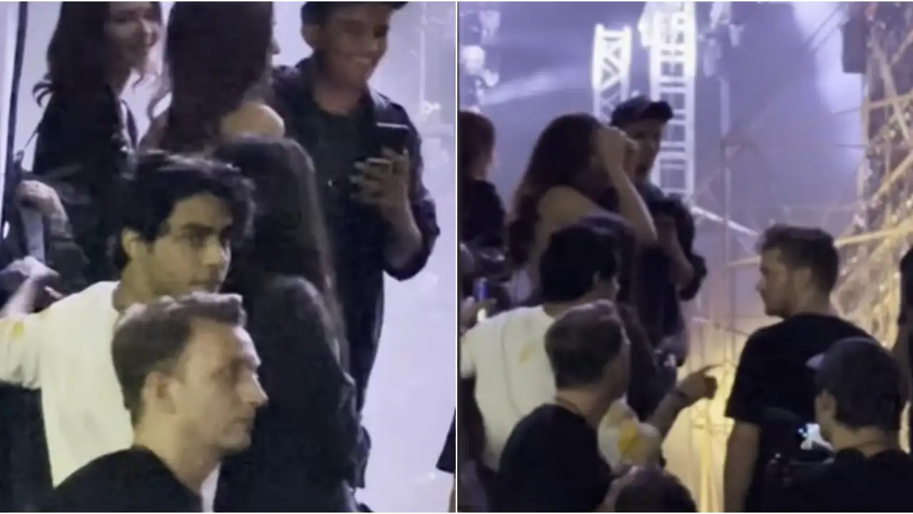 Picture courtesy: Viral Bhayani Aryan Khan meets DJ Martin Garrix
