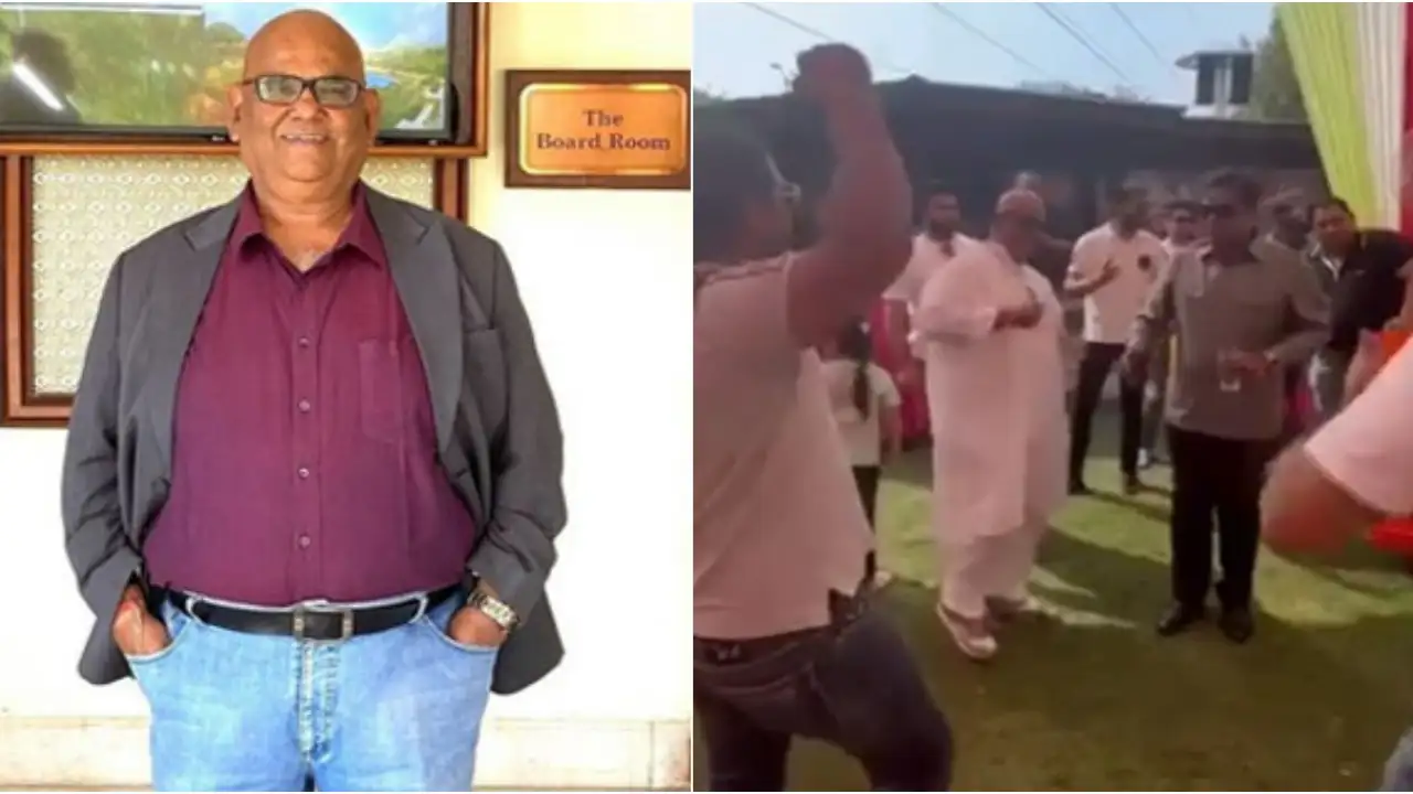 Vikas Malu shares a video of Satish Kaushik from the party