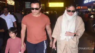 Saif Ali Khan, Kareena Kapoor, Taimur, Jeh get clicked at the airport as they return from South Africa: PICS