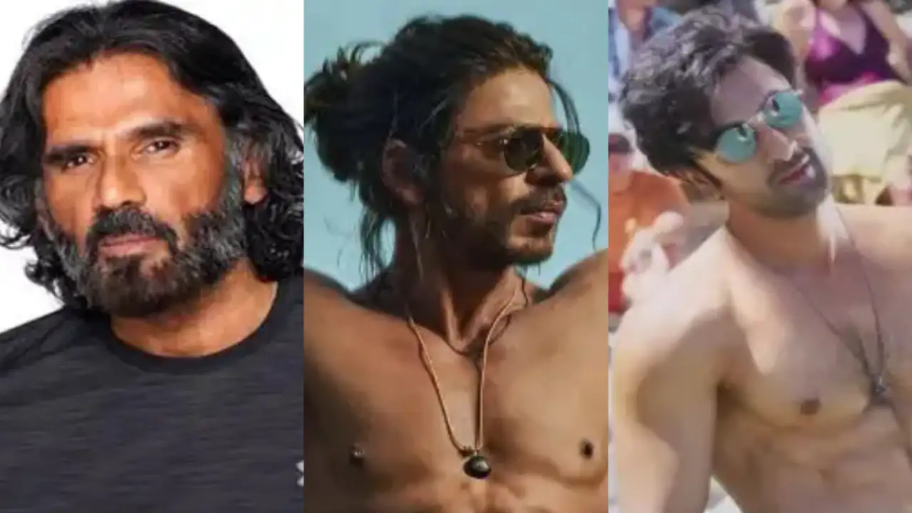 Suniel Shetty feels that Shah Rukh Khan and Ranbir Kapoor have retained their charm because of less availability (Credit: YRF, T-Series) Suniel Shetty, Shah Rukh Khan, Ranbir Kapoor