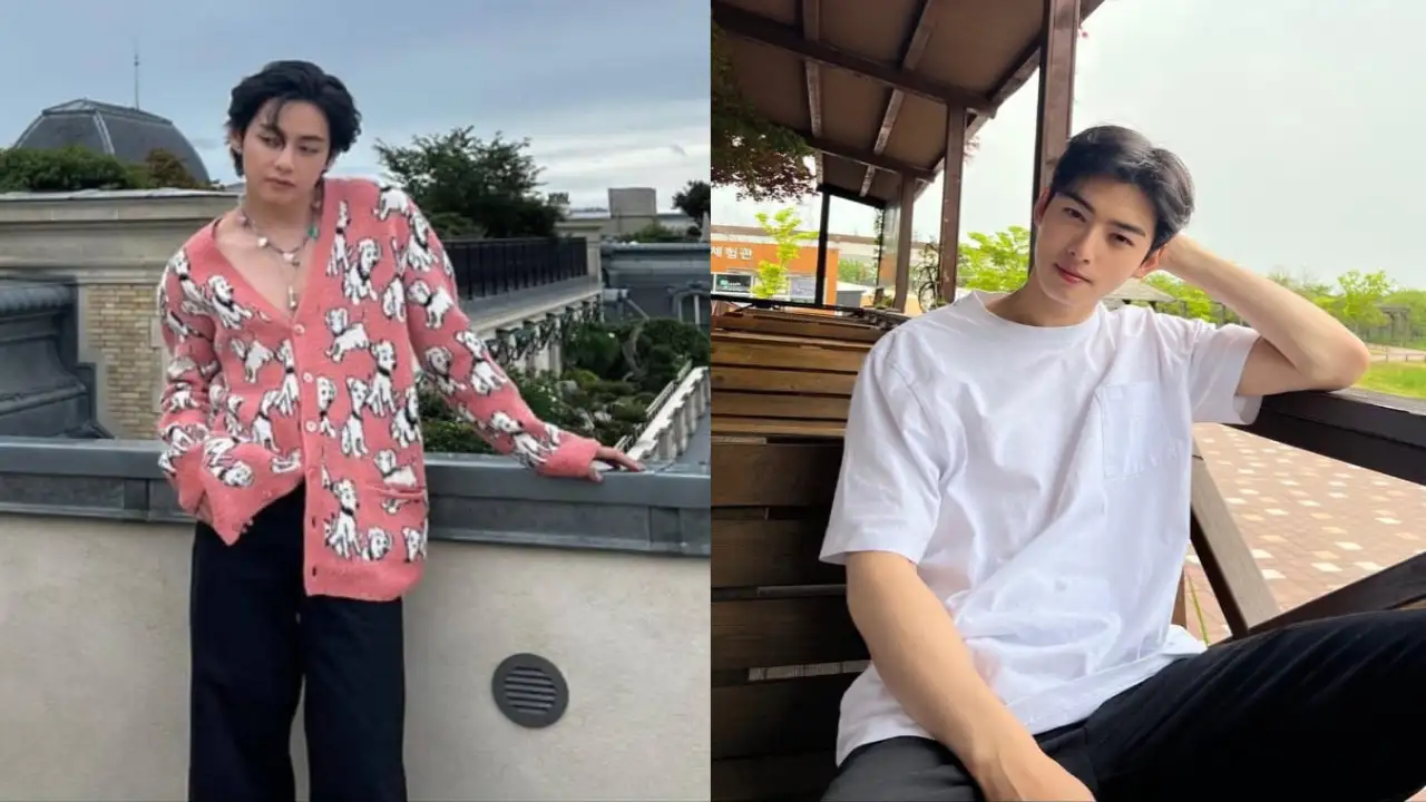 Fashion Faceoff: BTS' V and ASTRO's Cha Eun Woo. Who wore the sexy,  see-through shirt better? VOTE