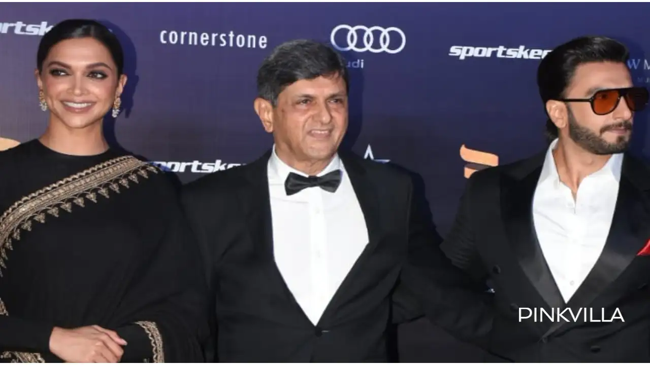 1588608757 deepika padukone ranveer singh steal the show as they arrive with prakash padukone at an event video 1280*720