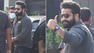 Jr NTR gets mobbed by fans as he returns from the Oscars after Naatu Naatu win; WATCH 