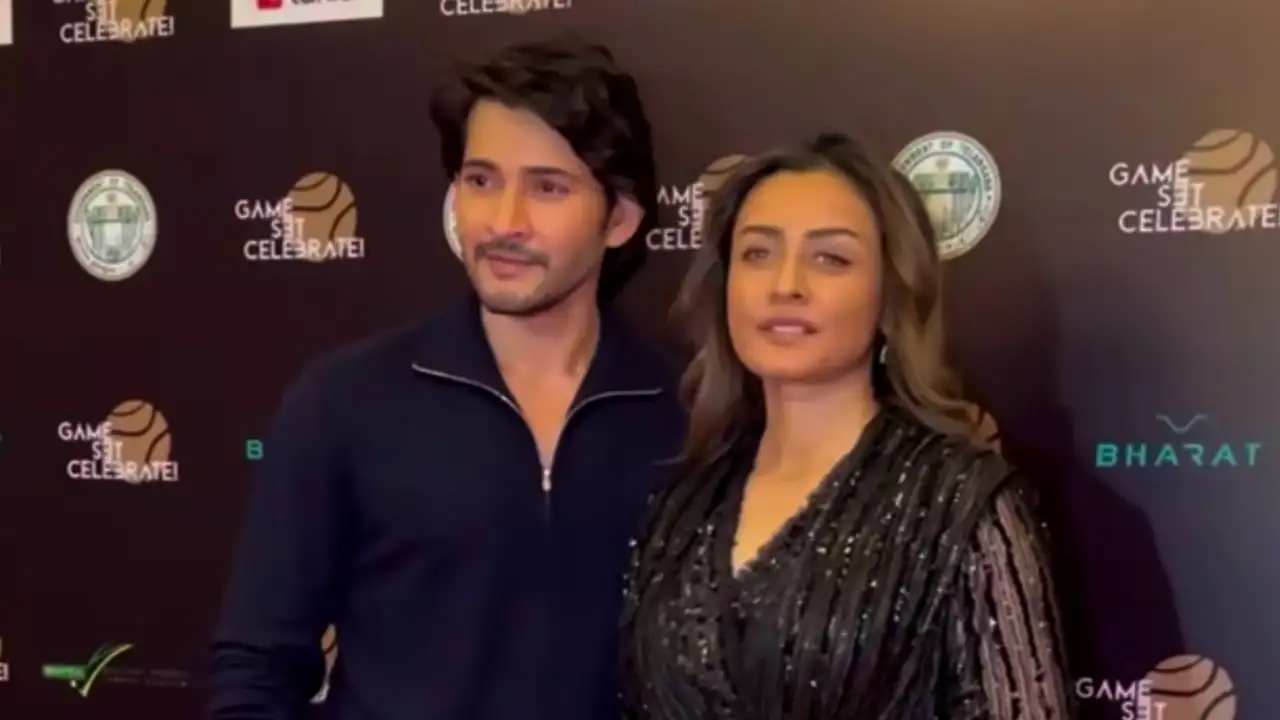 Mahesh Babu and Namrata Shirodkar at Sania Mirza's party (Credits: Viral Bhayani) Mahesh Babu, Namrata Shirodkar