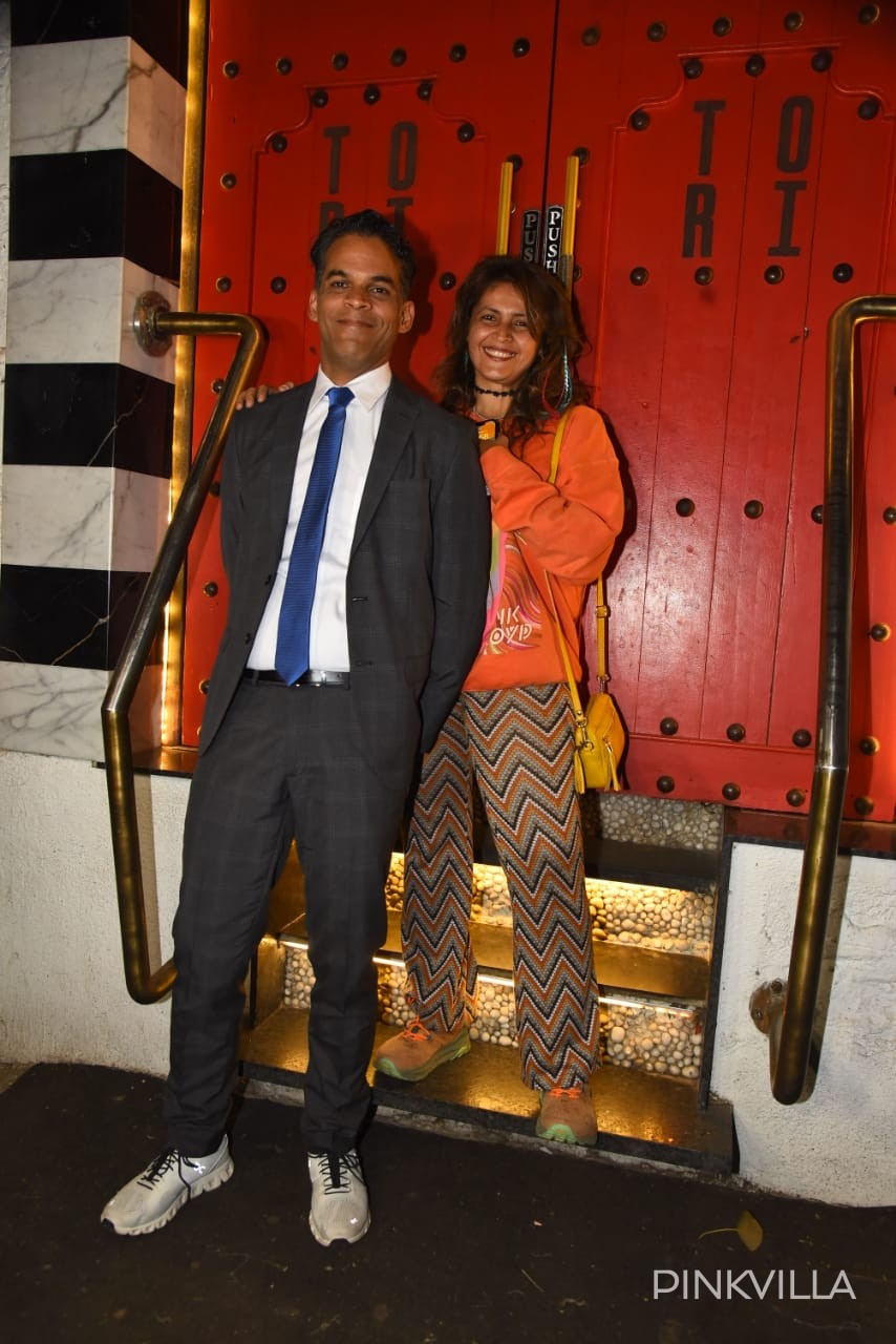 Vikramaditya Motwane with his wife Ishika Mohan (Credits: Viral Bhayani)