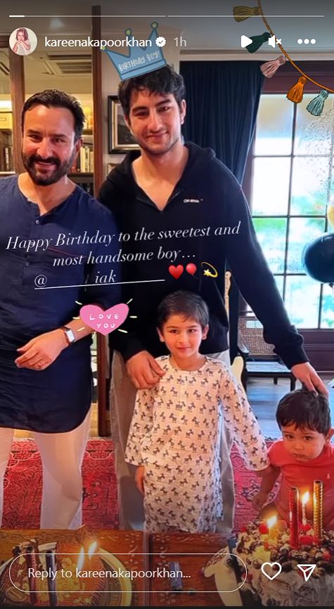 Kareena Kapoor Khan's birthday wish for Ibrahim Ali Khan
