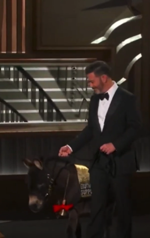 Jenny the Donkey did make an appearance at the Oscars, which cracked up the viewers (Credits - YouTube, Oscars)
