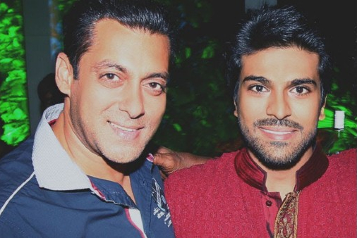 A throwback picture of Ram Charan and Salman Khan (Credits: Twitter)