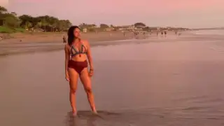 Amala Paul shows off a jaw-dropping figure in a bikini as she enjoys her day at the beach; WATCH 