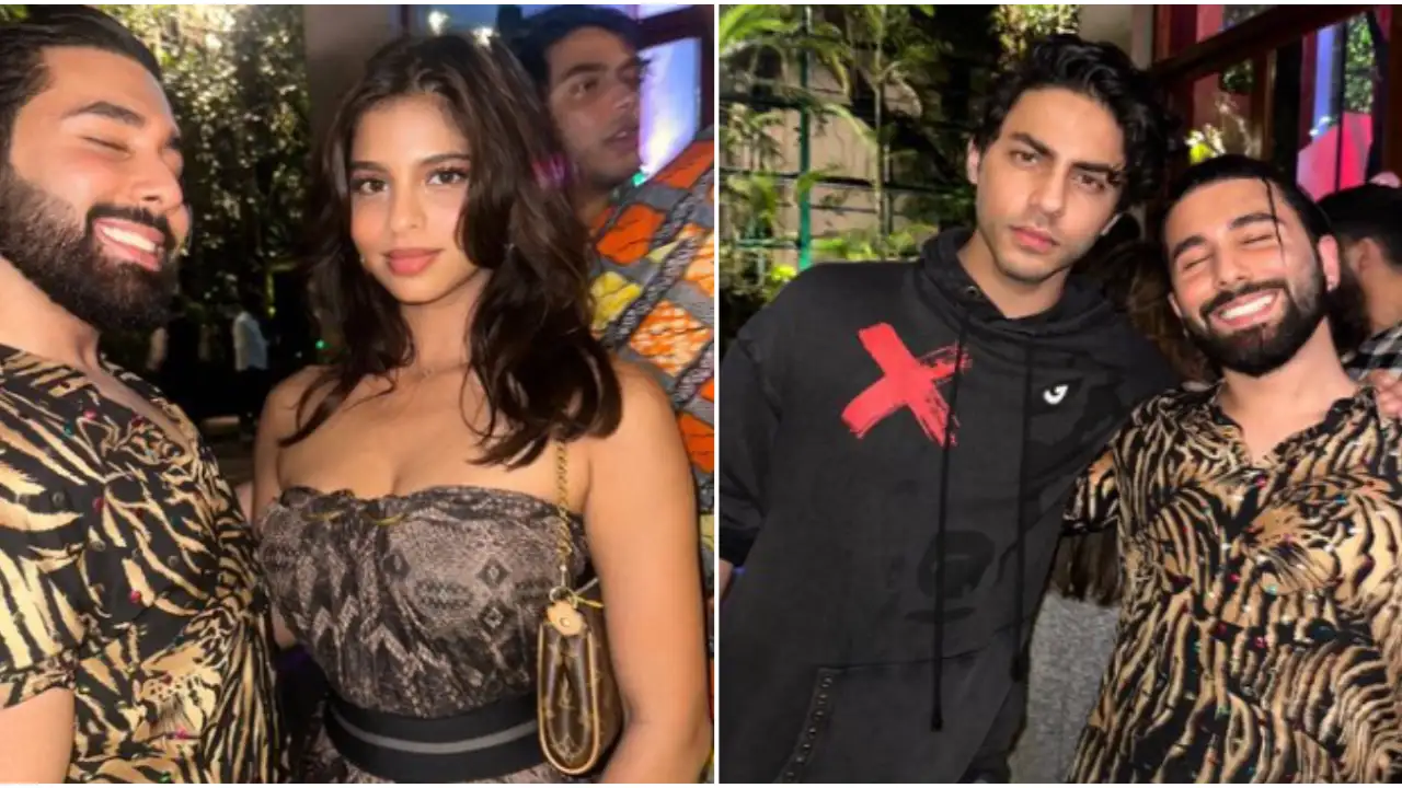 1824551404 suhana aryan khan make for stylish siblings at tania shroffs birthday bash nirvan khan and others spotted 1280*720