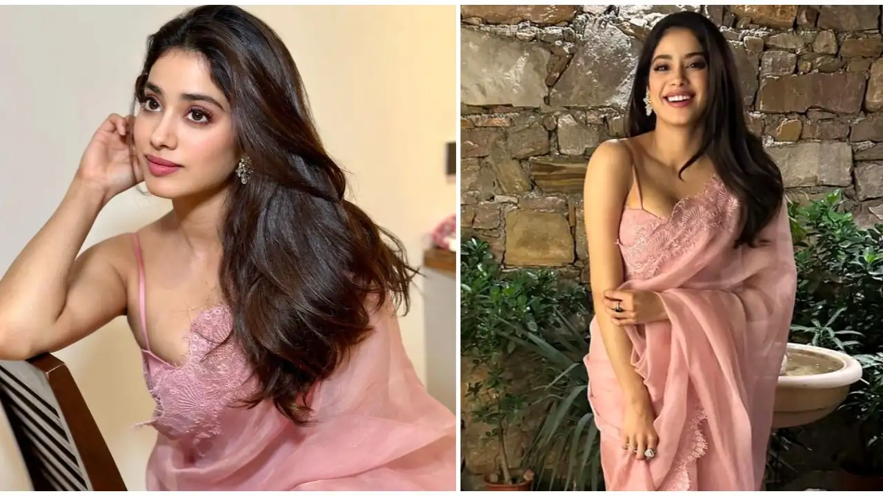 Janhvi Kapoor's Pooja Bagaria saree proves she is forever the ace ethnic style girl; Check out its price Janhvi Kapoor, Pooja Bagaria , bollywood, ethnic look, fashion