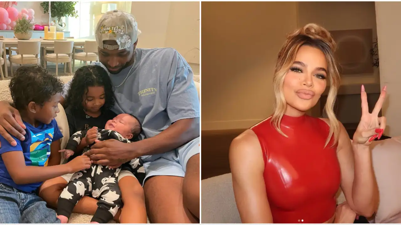 Khloe Kardashian reveals her son’s face for the first time  While wishing Tristan Thompson a happy birthday ‘baby daddy’