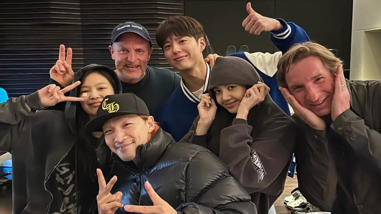 Woody Harrelson, Park Bo Gum, Lisa, Jennie, Taeyang and Dean Phillips; Picture Courtesy: Instagram @woodyharrelson