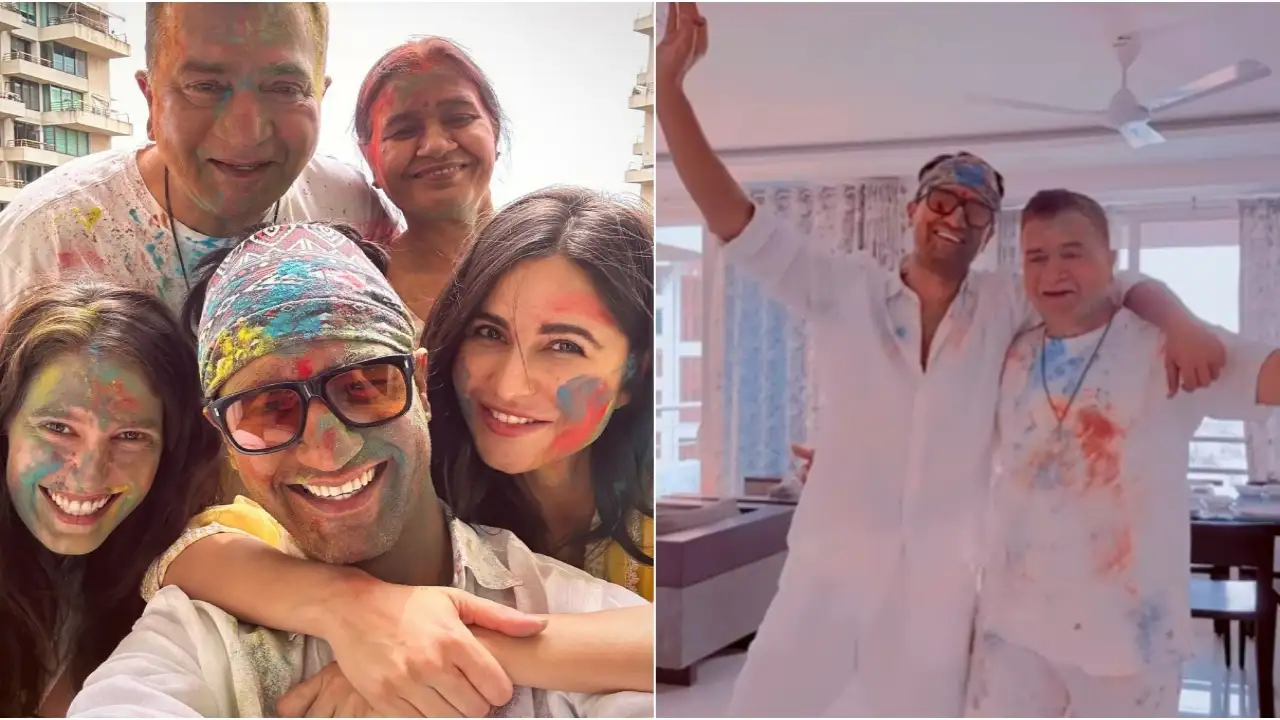 Katrina Kaif couldn’t stop giggling as she filmed a dance video of Vicky Kaushal and her ‘baby’ Sham Kaushal.