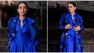 Karisma Kapoor's upcycled Akaaro classy coat keeps us hooked to the winter chic