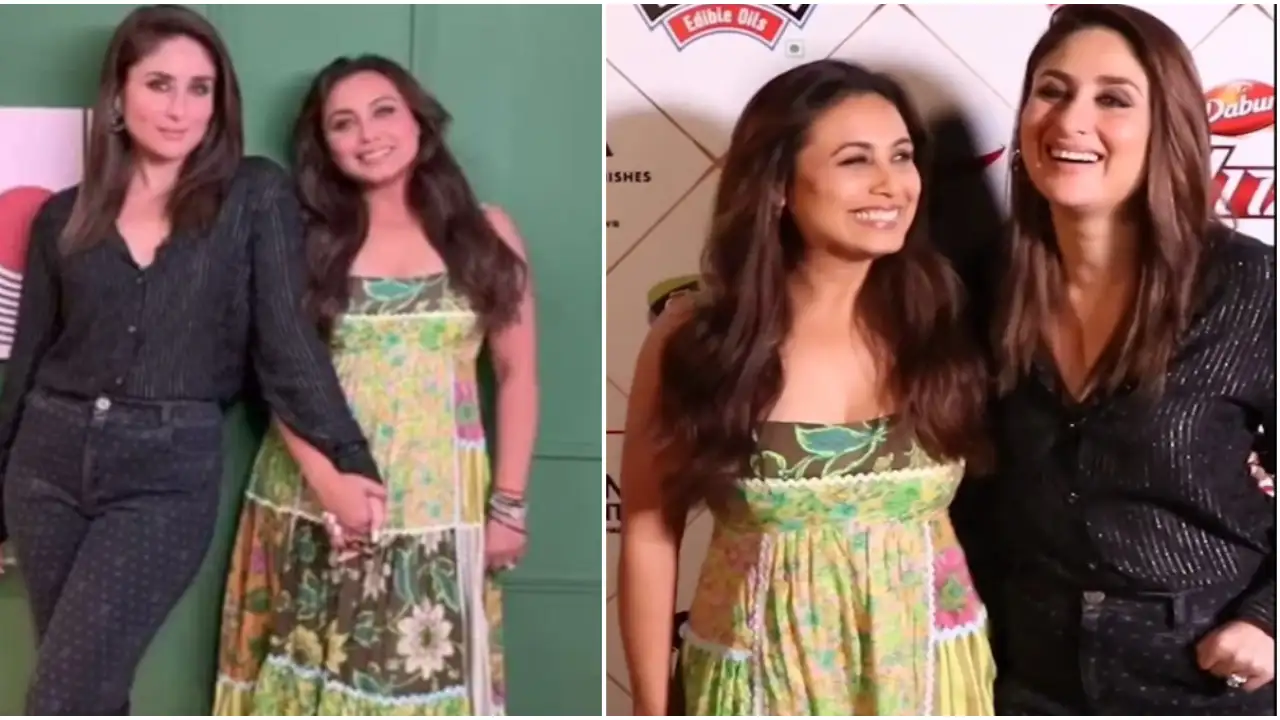 45971423 rani mukerji says meri jaan hai while posing with kareena kapoor khan for her show watch 1280*720