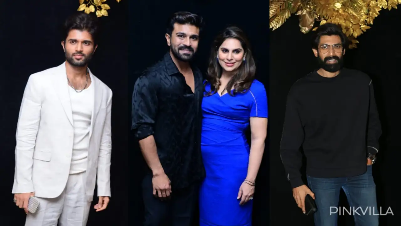 At Ram Charan’s birthday party, Vijay Deverakonda wore white. SS Rajamouli Rana Daggubati snapped;  picture