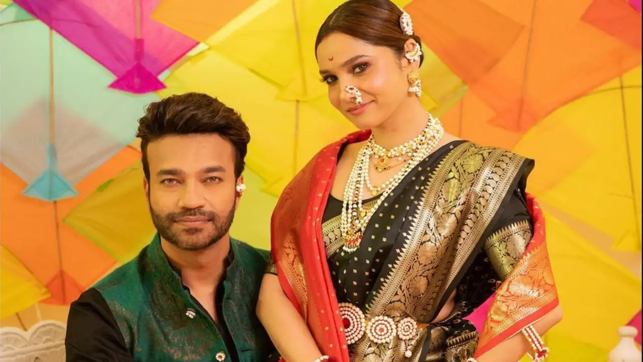 Ankita Lokhande matches steps with husband Vicky Jain on viral song Ankita Lokhande and Vicky Jain