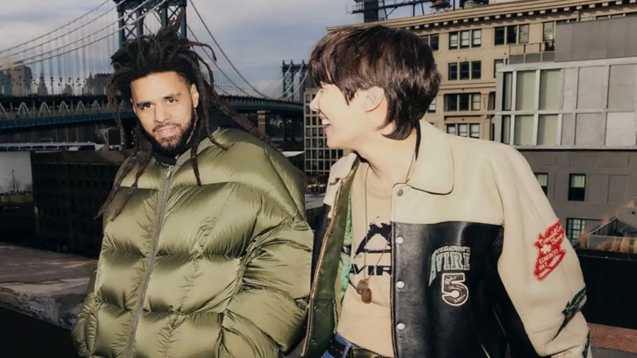 J. Cole and J-Hope: courtesy of J-Hope's Instagram J. Cole and J-Hope: courtesy of J-Hope's Instagram