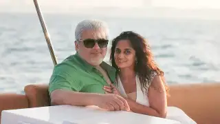 Ajith Kumar and Shalini serve major couple goals as they enjoy a vacation abroad; See PICS