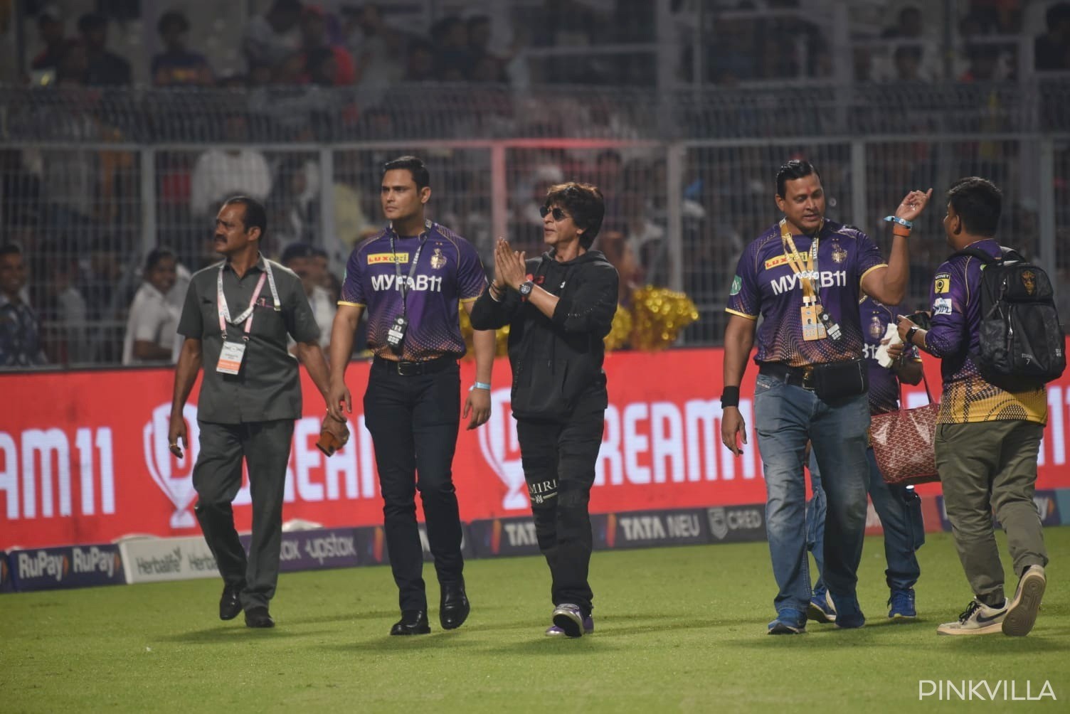 Shah Rukh Khan after KKR won the match (Credits: APH Images)