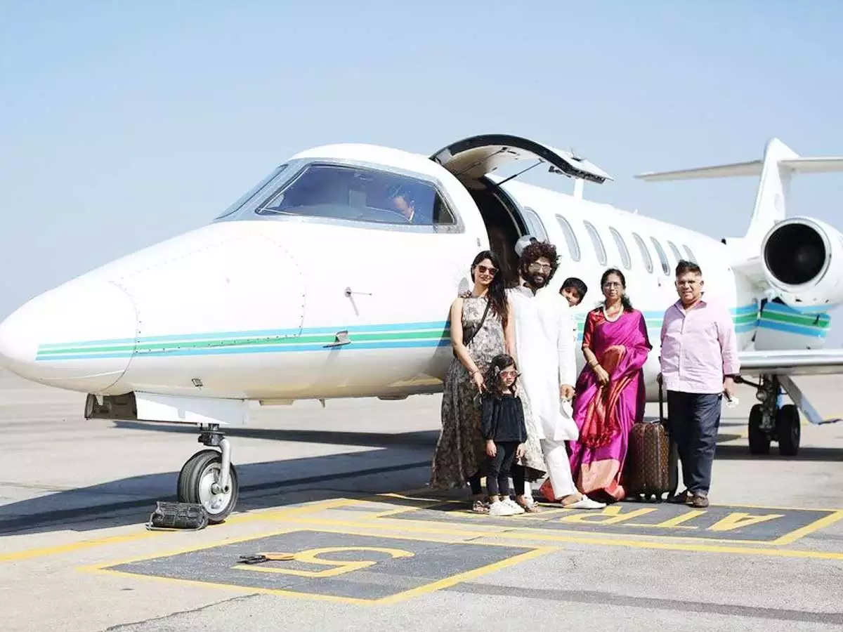 Allu Arjun's private jet