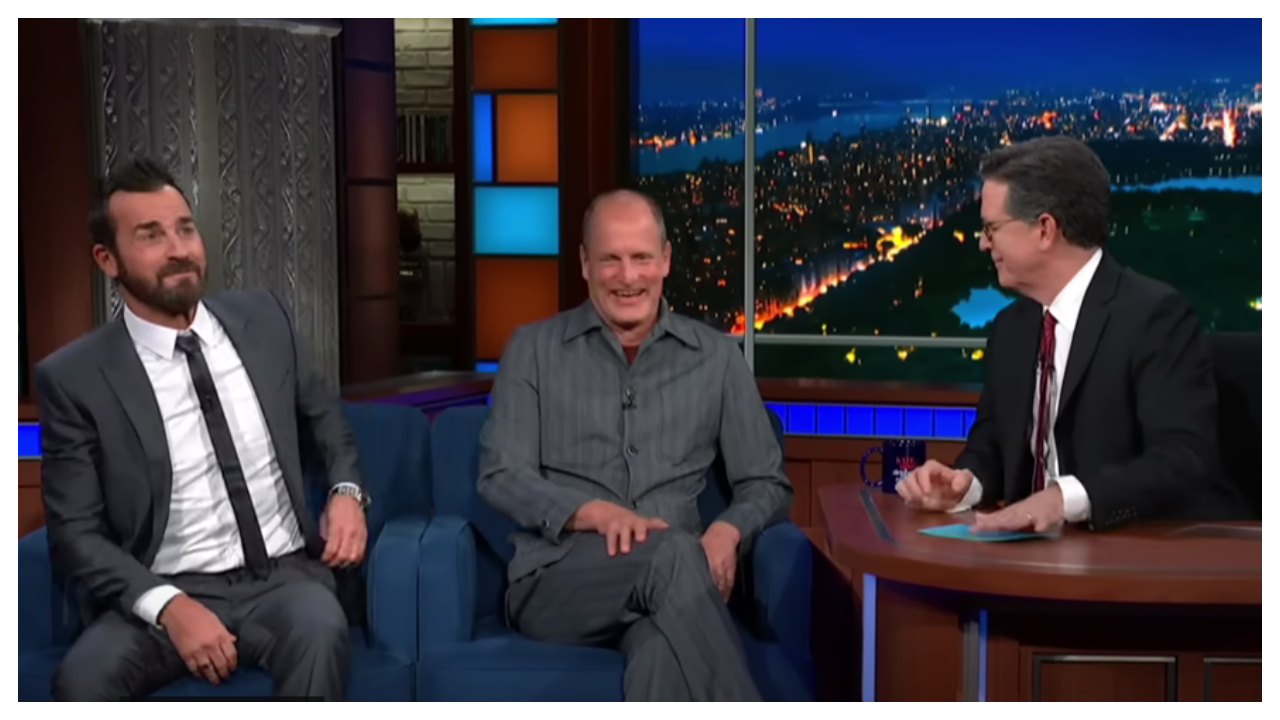 Woody Harrelson on ‘The Late Show (Credits: YouTube)