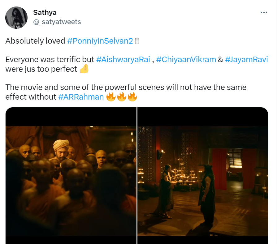 Ponniyin Selvan 2 Twitter review