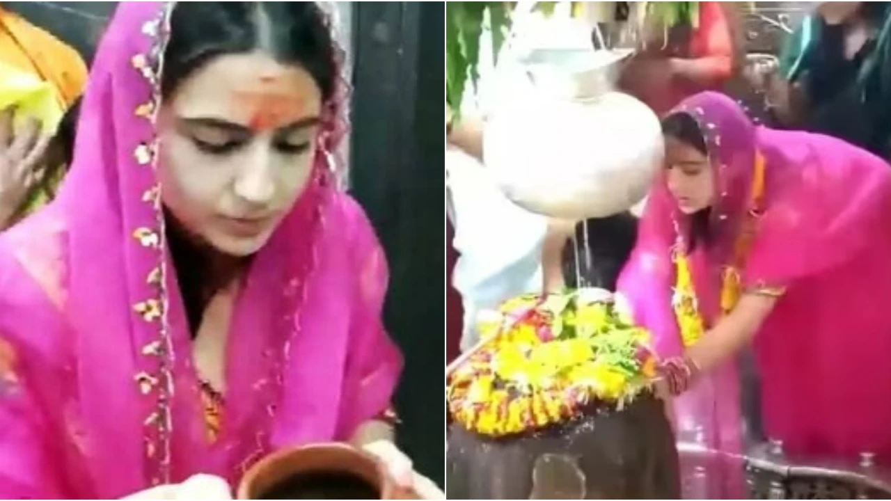 Watch: Sara Ali Khan seeks blessings at Ujjain’s Mahakal temple ahead of Zara Hatke Zara Bachke release