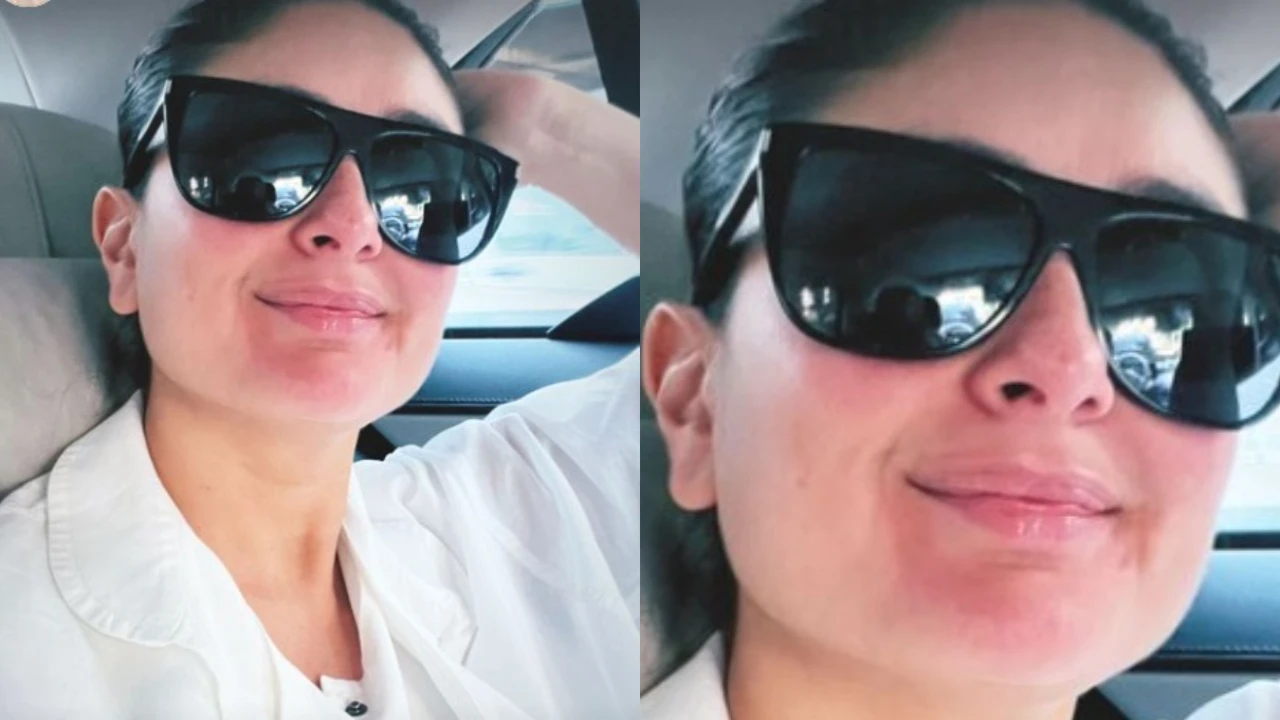 See the smile on Kareena Kapoor Khan’s face as she leaves for The Crew shoot