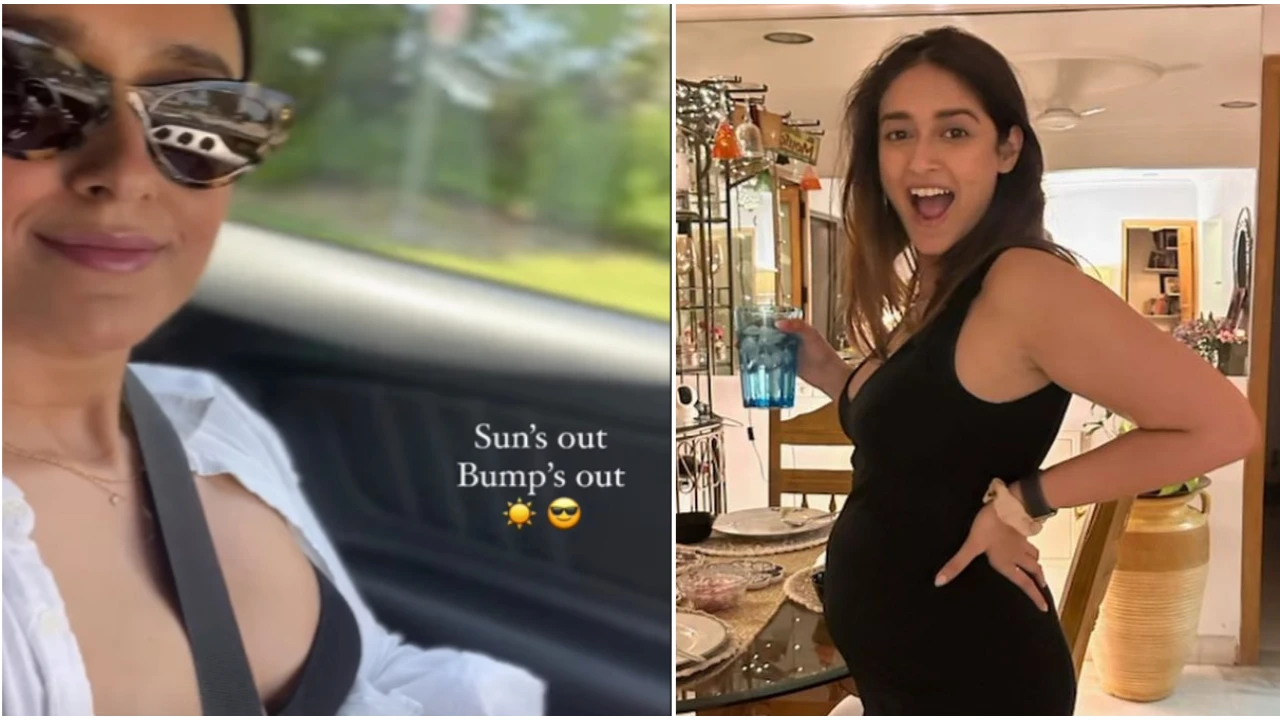 1894101179 pregnant ileana dcruz flaunts her baby bump as she goes on a drive suns out bumps out 1 1280*720