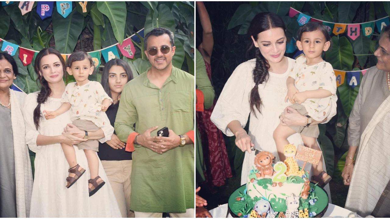 774577372 inside dia mirzas son avyaans fun filled sustainable birthday bash dont miss the animal themed cake video 1 1280*720