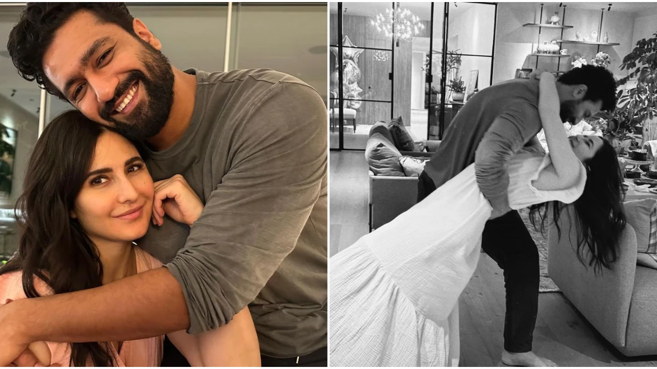 Katrina Kaif enjoys ‘Thoda Dance’ with husband Vicky Kaushal;  Drop romantic pics to wish him on his birthday