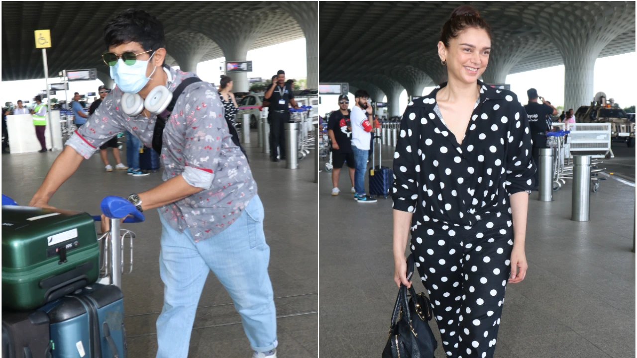 VIDEO: Aditi Rao Hydari and alleged boyfriend Siddharth spotted together at the airport;  Ready to make it official?