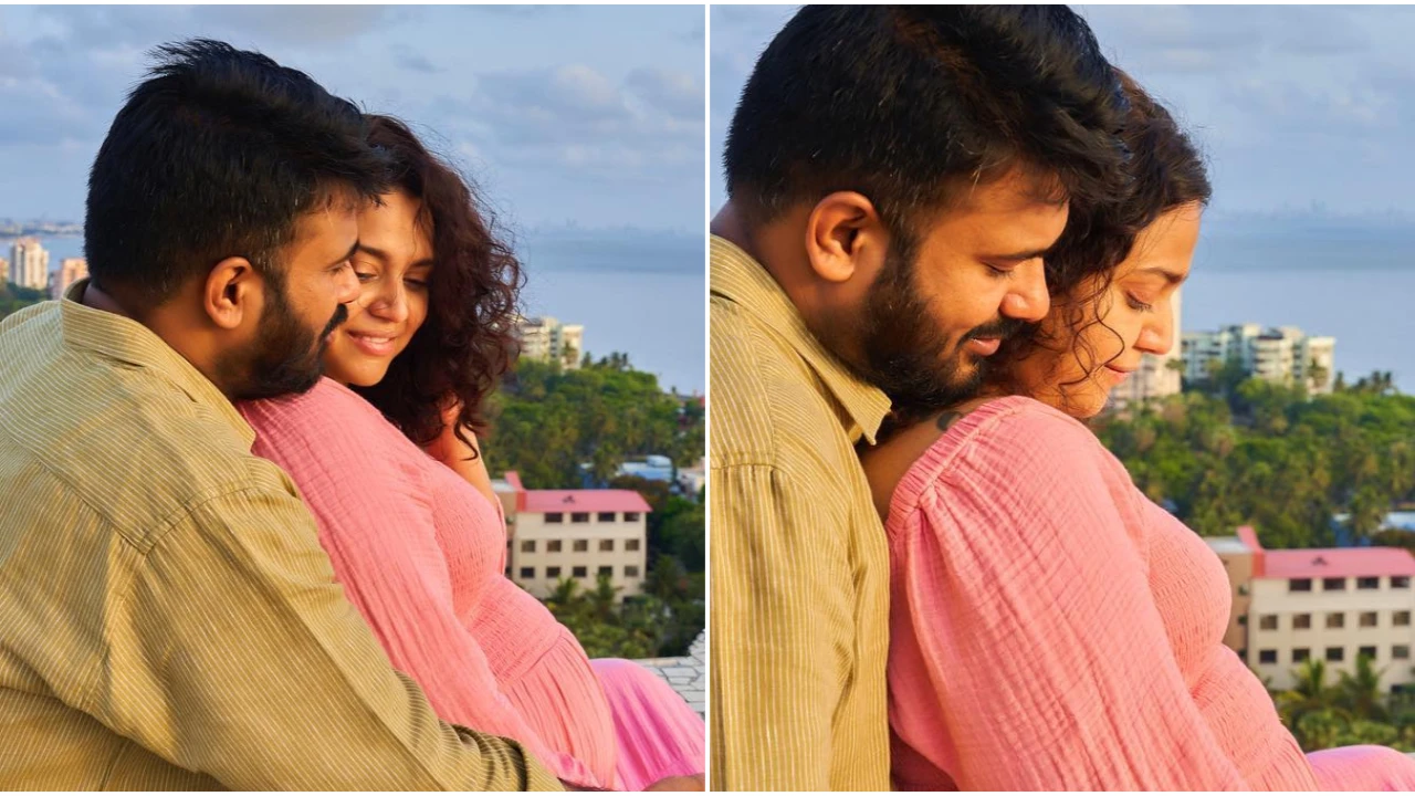 Swara Bhasker-Fahadh Ahmed expecting their first child;  Actress was seen flaunting baby bump in beautiful pics