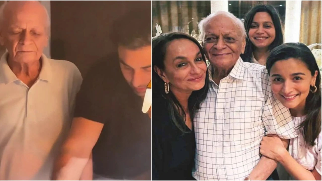 Alia Bhatt's granddad Narendranath Razdan passes away; Actress posts clip from his 92nd birthday with Ranbir
