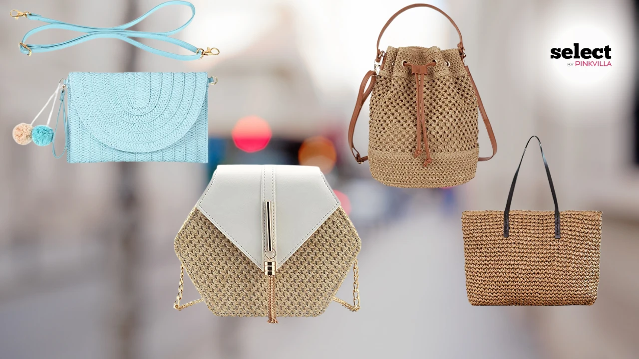 Summer Style Women's Big Straw Tassel Side Bag Designer Luxury