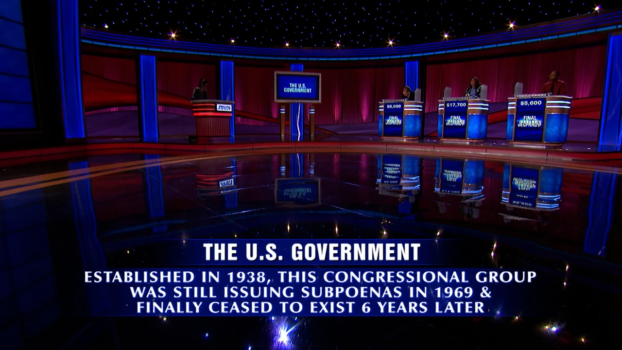 Today's Final Jeopardy (15 June 2023) Who won Game 199 of Season 39