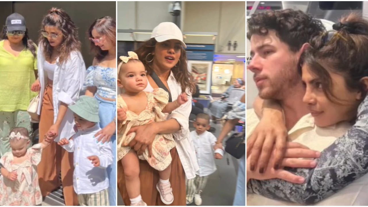Priyanka Chopra hugs hubby Nick Jonas; Reads a book to daughter Malti Marie  in NEW PICS from summer vacay | PINKVILLA