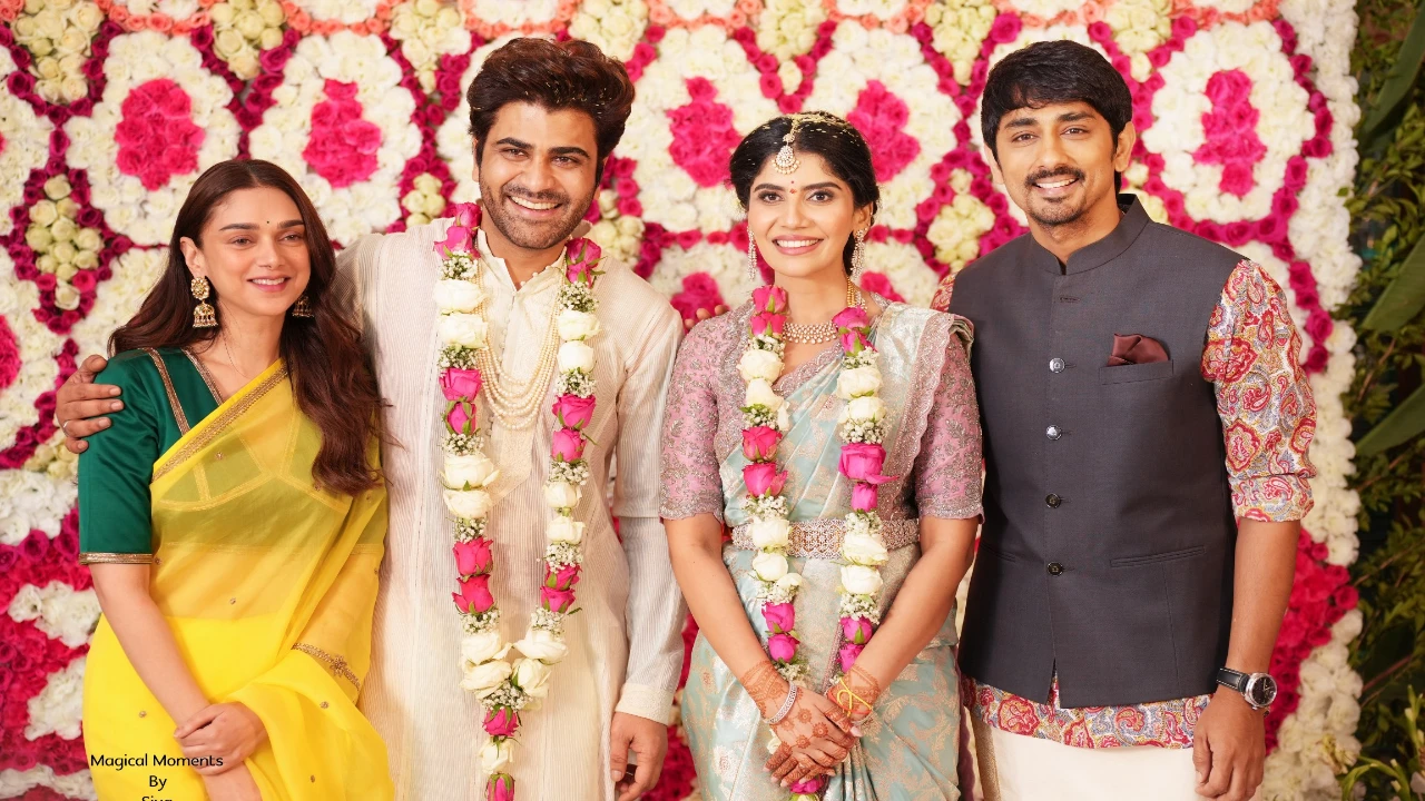 Siddharth sings Telugu song Oye Oye at Sharwanand and Rakshita Reddy’s wedding in Jaipur;  Video