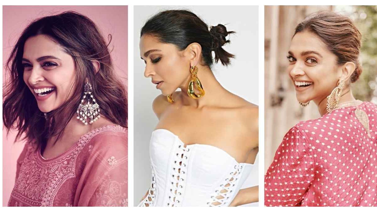 6 times Deepika Padukone taught us how to style extravagant statement  earrings for every mood | PINKVILLA
