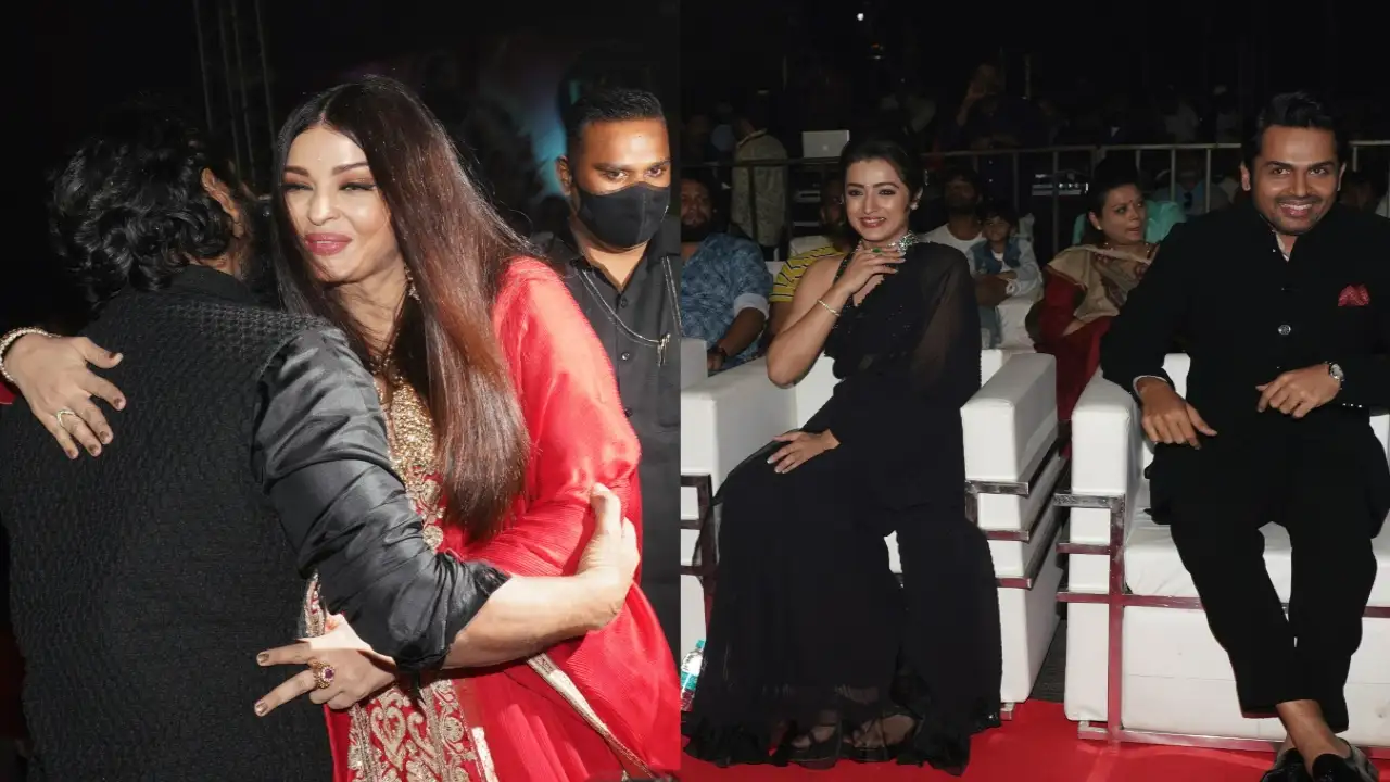 Aishwarya Rai Bachchan dazzled in red; Trisha, Vikram and others opted for black Aishwarya Rai Bachchan dazzled in red; Trisha, Vikram and others opted for black