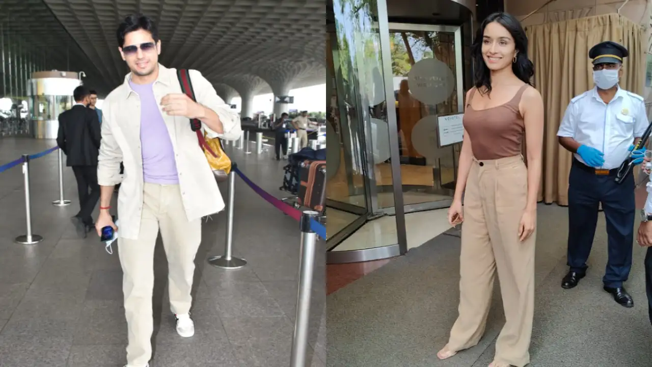 Sidharth Malhotra looks dapper in casual airport look, Shraddha Kapoor gives stylish girl-next-door vibe; PICS