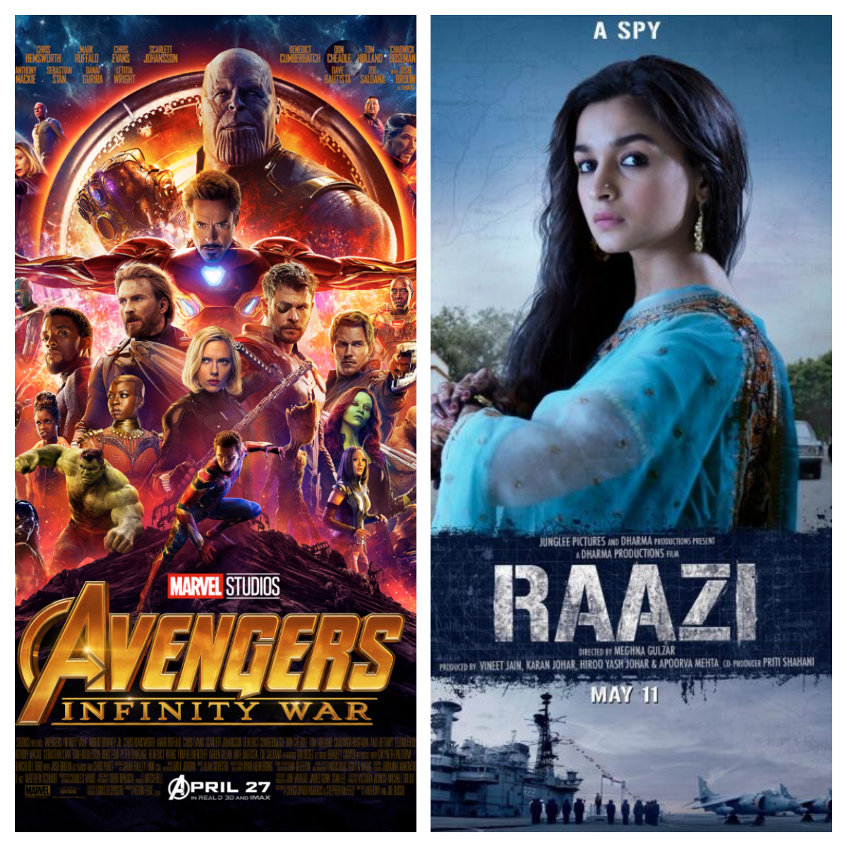 Box Office Report - Avengers: Infinity War and Raazi prove fruitful for a successful 2018 