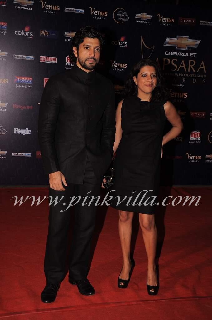 Farhan Akhtar at Apsara Awards 2012